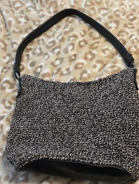The Sak Brown & White Woven Shoulder Bag